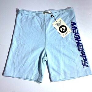 Madhappy Athletics Biker Shorts Blue Logo‎ Casual Activewear Small